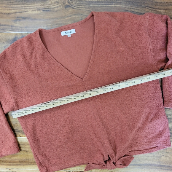 Madewell Texture and thread collection Tie-Front Top - Picture 5 of 9